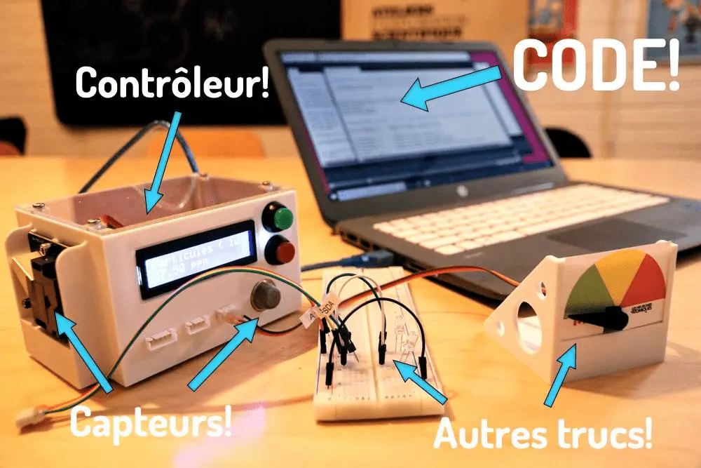 expérience scientifique avec lumière allumée